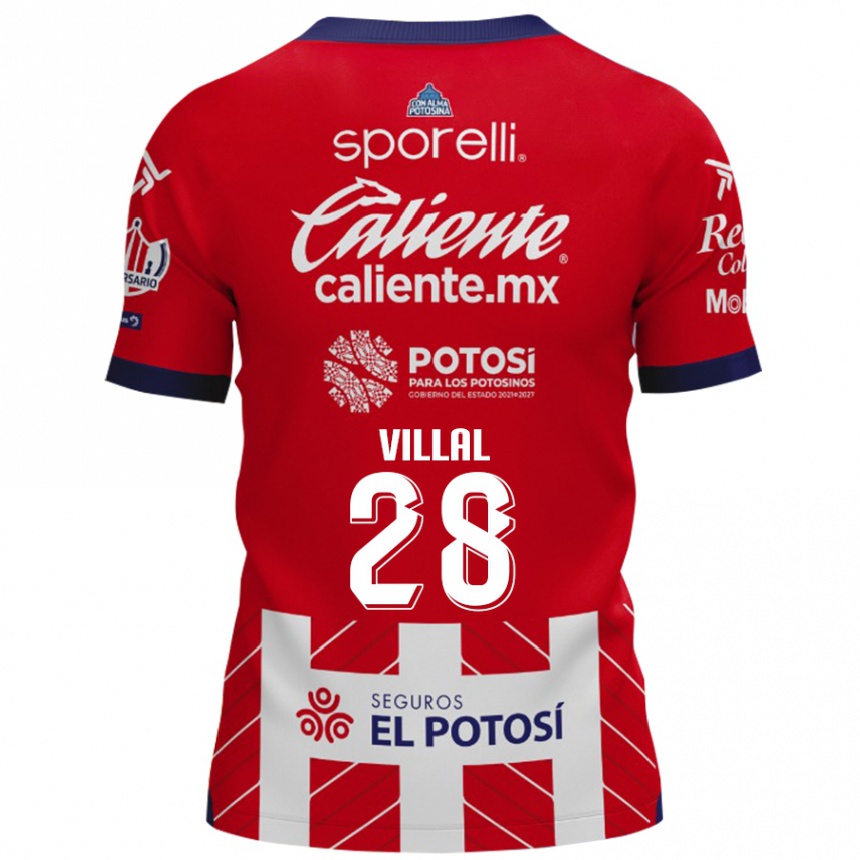 Women Football Jonantán Villal #28 Red White Home Jersey 2024/25 T-Shirt Australia