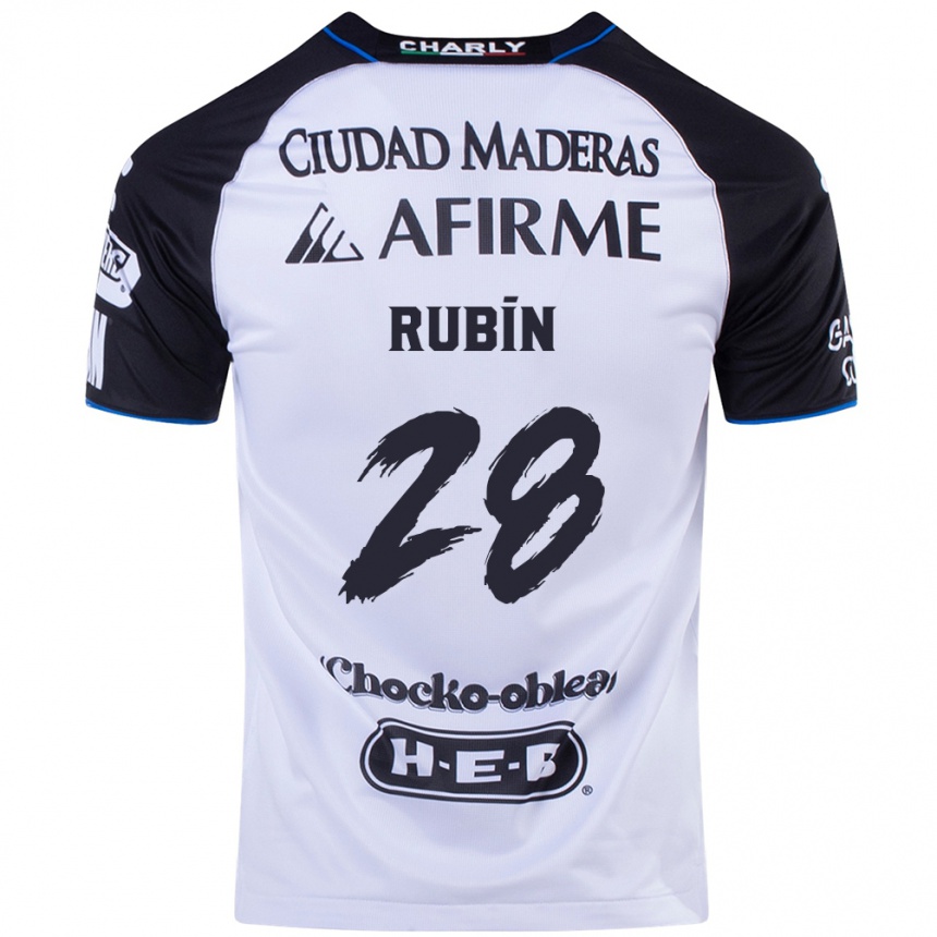 Women Football Rubio Rubín #28 Black Blue Home Jersey 2024/25 T-Shirt Australia