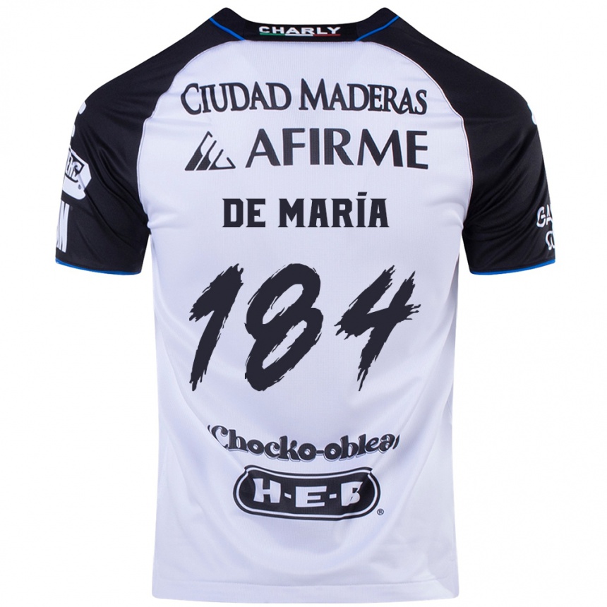 Women Football Antonio De María Y Campos #184 Black Blue Home Jersey 2024/25 T-Shirt Australia