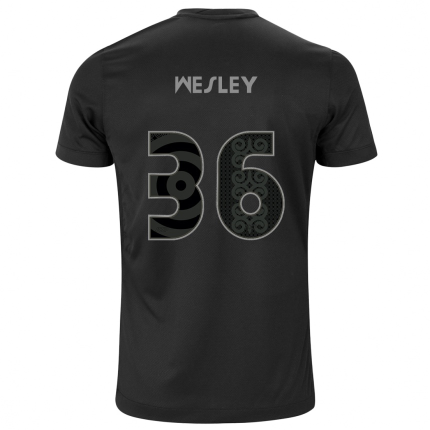 Women Football Wesley #36 Black Away Jersey 2024/25 T-Shirt Australia