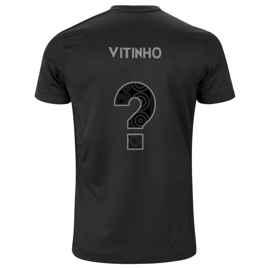 Women Football Vitinho #0 Black Away Jersey 2024/25 T-Shirt Australia