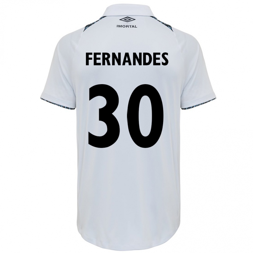 Women Football Raquel Fernandes #30 White Blue Away Jersey 2024/25 T-Shirt Australia