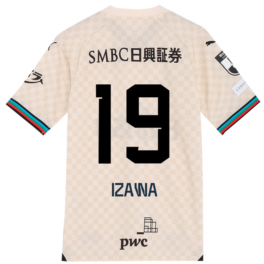 Women Football Haruki Izawa #19 White Gray Away Jersey 2024/25 T-Shirt Australia