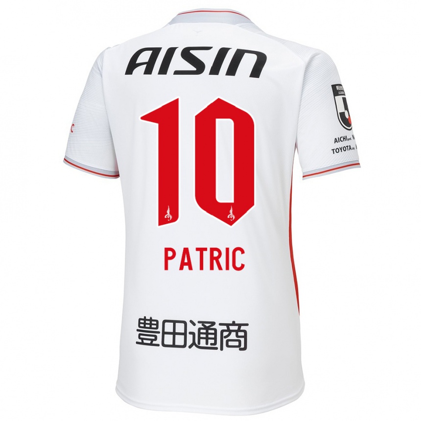 Women Football Patric #10 White Yellow Red Away Jersey 2024/25 T-Shirt Australia