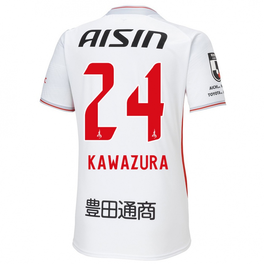 Women Football Akinari Kawazura #24 White Yellow Red Away Jersey 2024/25 T-Shirt Australia