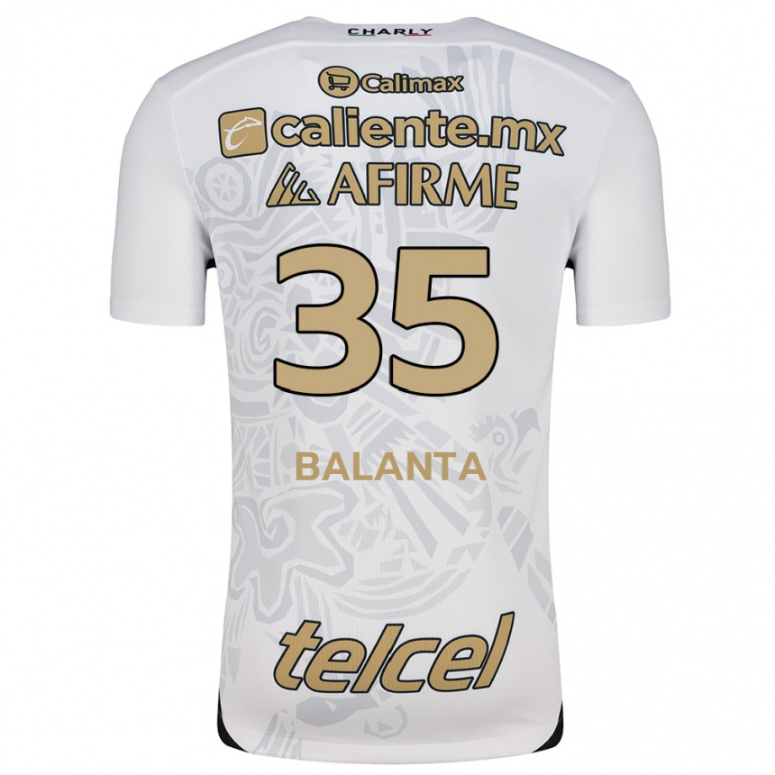 Women Football Kevin Balanta #35 White Black Away Jersey 2024/25 T-Shirt Australia