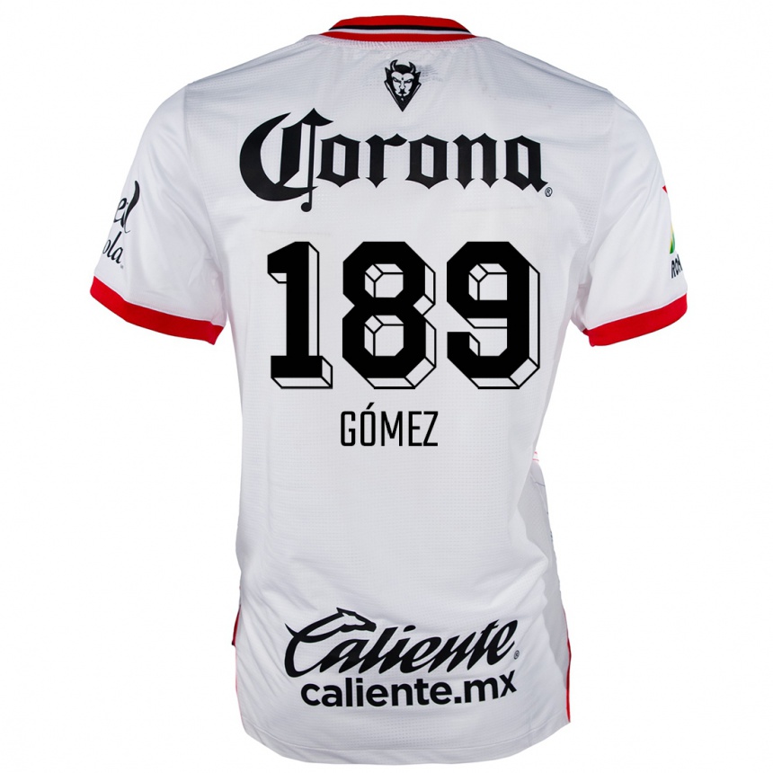 Women Football Enrique Gómez #189 White Red Away Jersey 2024/25 T-Shirt Australia