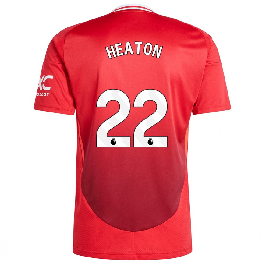 Kids Football Tom Heaton #22 Bright Red Home Jersey 2024/25 T-Shirt Australia