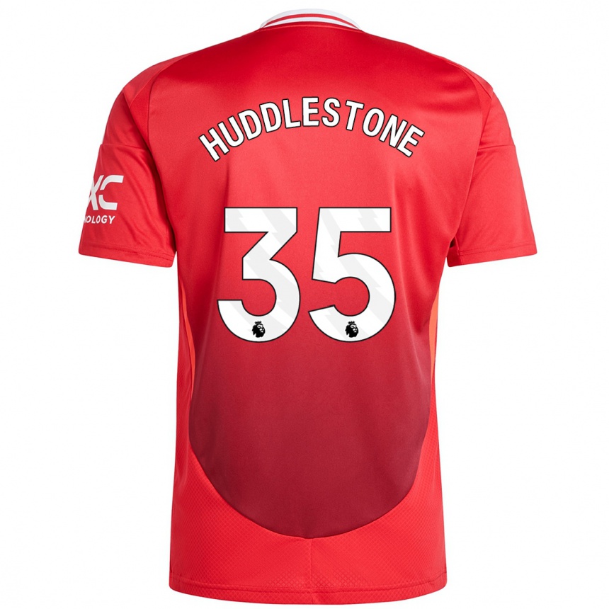 Kids Football Tom Huddlestone #35 Bright Red Home Jersey 2024/25 T-Shirt Australia