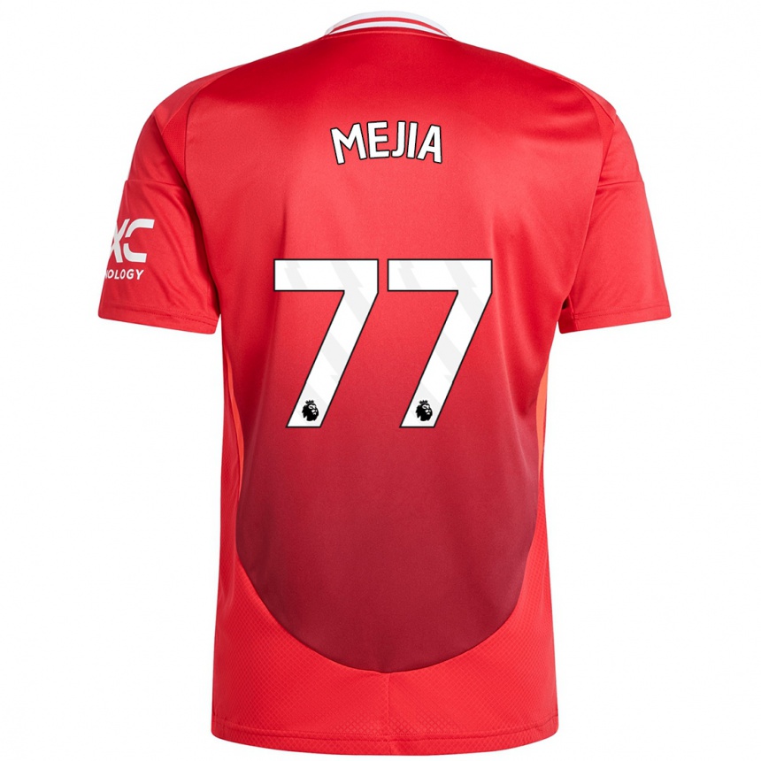 Kids Football Mateo Mejia #77 Bright Red Home Jersey 2024/25 T-Shirt Australia