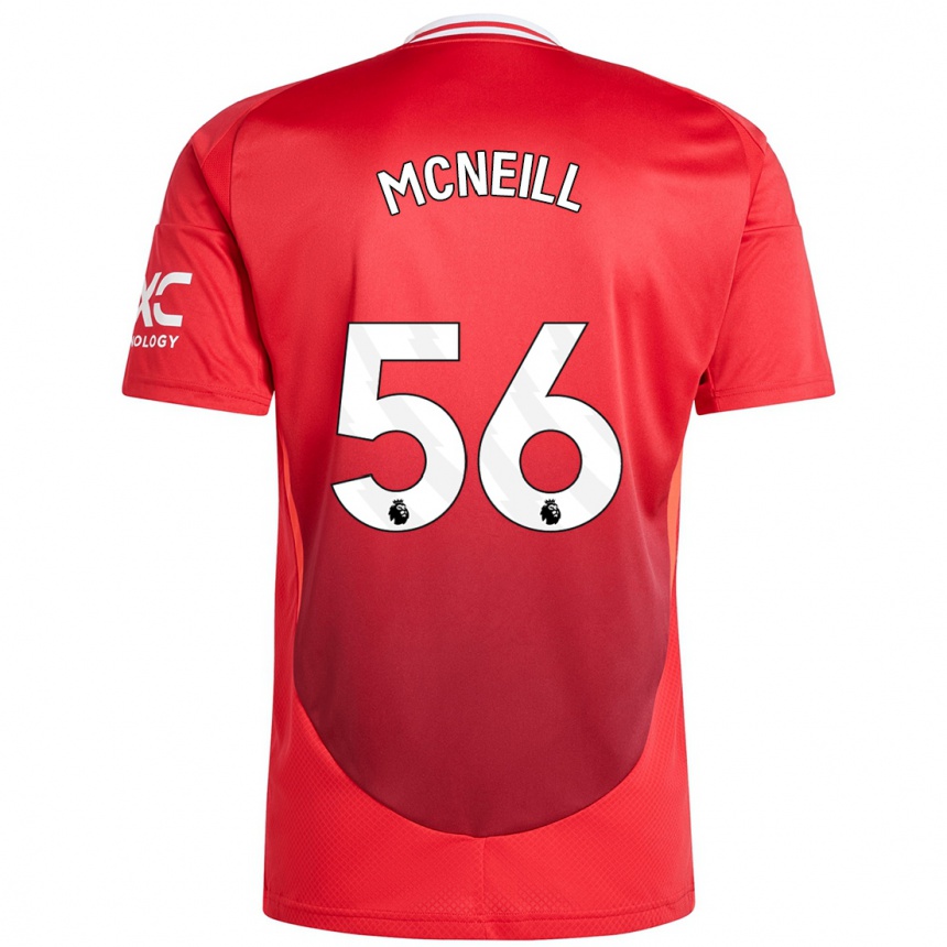 Kids Football Charlie Mcneill #56 Bright Red Home Jersey 2024/25 T-Shirt Australia