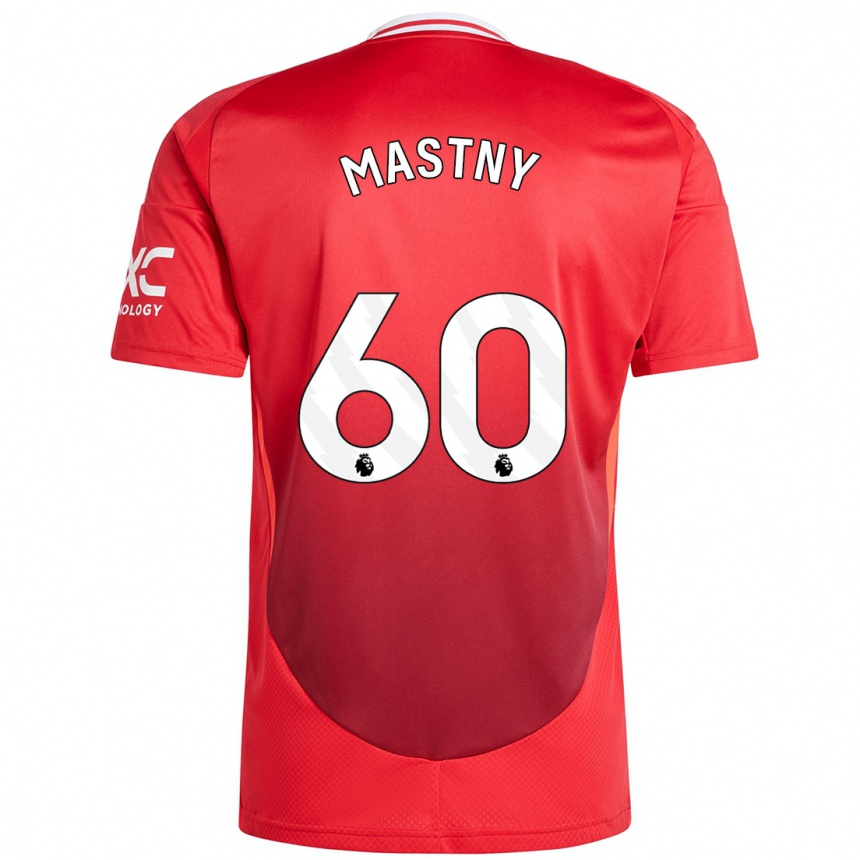 Kids Football Ondrej Mastny #60 Bright Red Home Jersey 2024/25 T-Shirt Australia