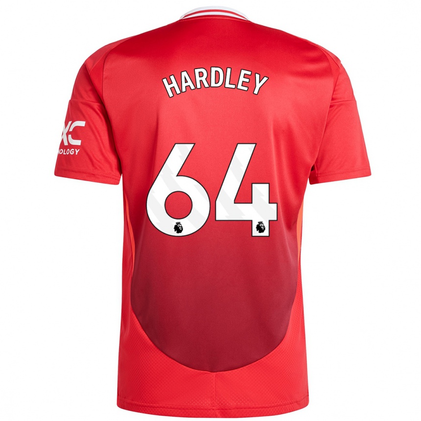 Kids Football Bjorn Hardley #64 Bright Red Home Jersey 2024/25 T-Shirt Australia