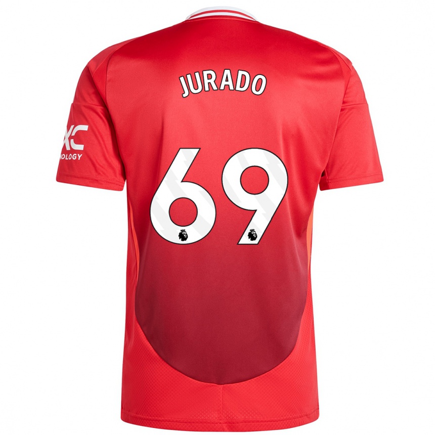 Kids Football Marc Jurado #69 Bright Red Home Jersey 2024/25 T-Shirt Australia