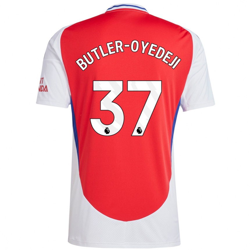 Kids Football Nathan Butler-Oyedeji #37 Red White Home Jersey 2024/25 T-Shirt Australia