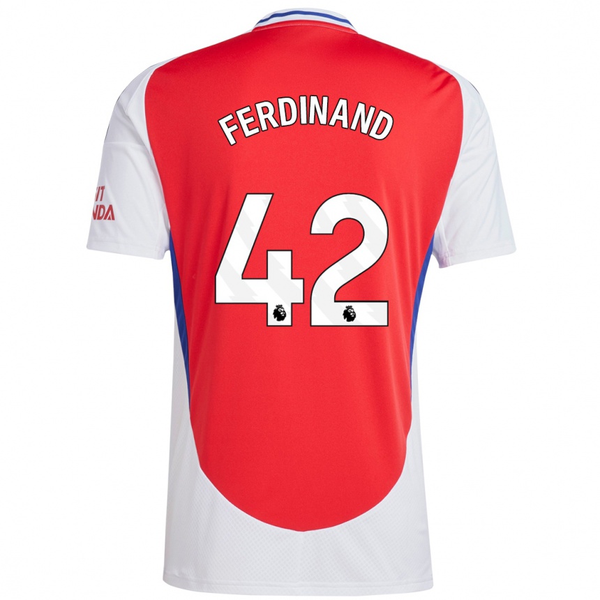 Kids Football Seb Ferdinand #42 Red White Home Jersey 2024/25 T-Shirt Australia