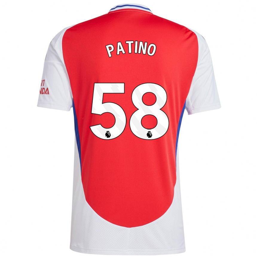 Kids Football Charlie Patino #58 Red White Home Jersey 2024/25 T-Shirt Australia