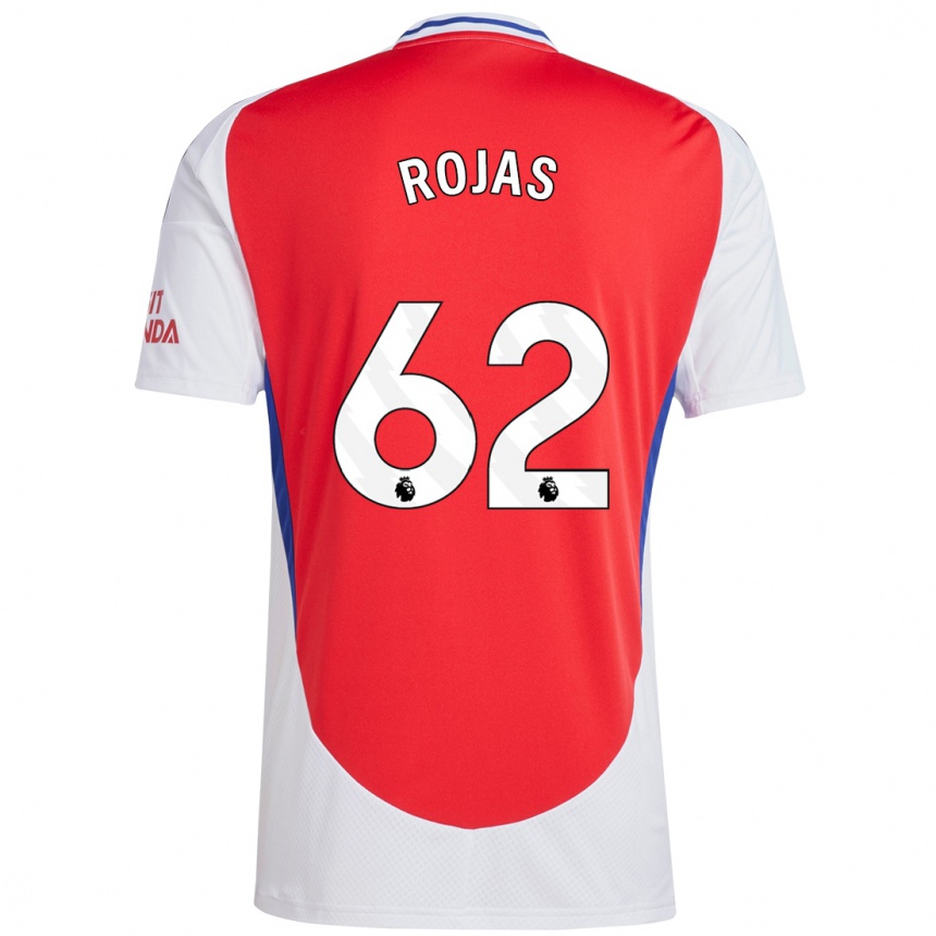 Kids Football Alexei Rojas #62 Red White Home Jersey 2024/25 T-Shirt Australia