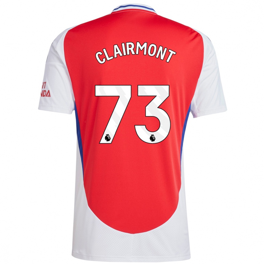 Kids Football Reece Clairmont #73 Red White Home Jersey 2024/25 T-Shirt Australia