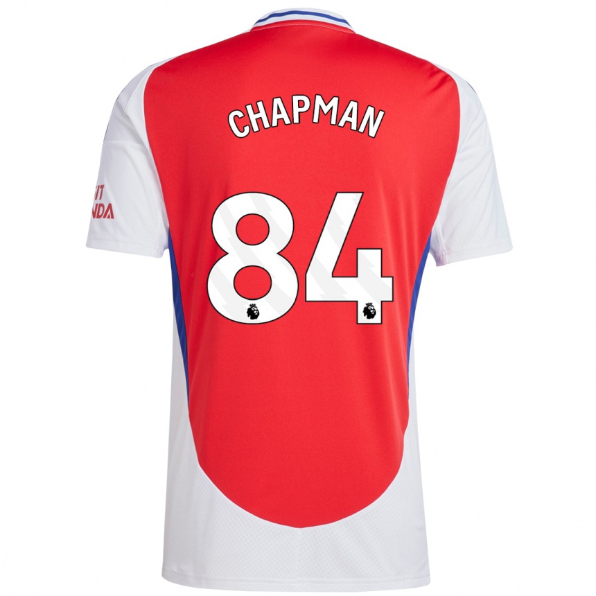 Kids Football Samuel Chapman #84 Red White Home Jersey 2024/25 T-Shirt Australia