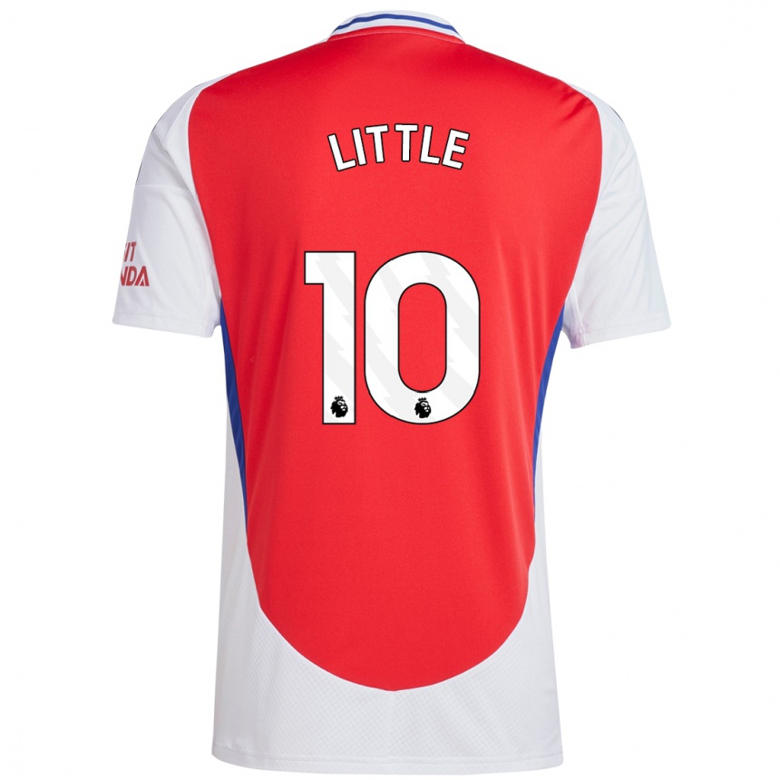 Kids Football Kim Little #10 Red White Home Jersey 2024/25 T-Shirt Australia