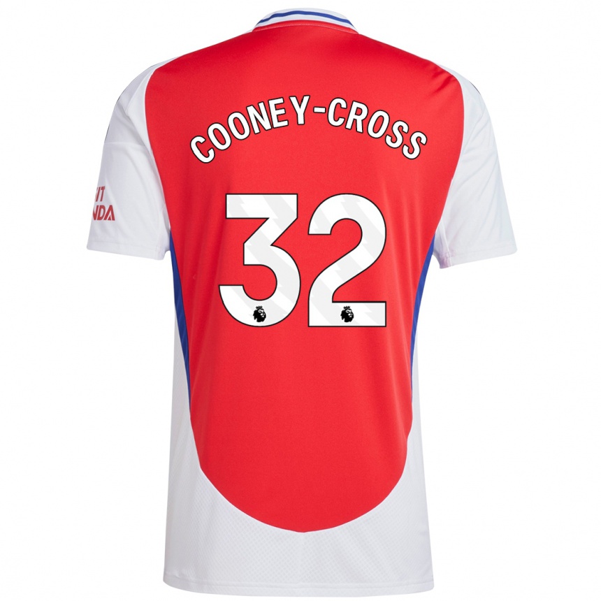 Kids Football Kyra Cooney-Cross #32 Red White Home Jersey 2024/25 T-Shirt Australia