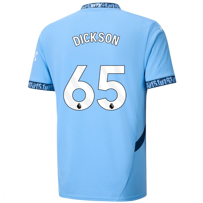 Kids Football Will Dickson #65 Navy Blue Home Jersey 2024/25 T-Shirt Australia