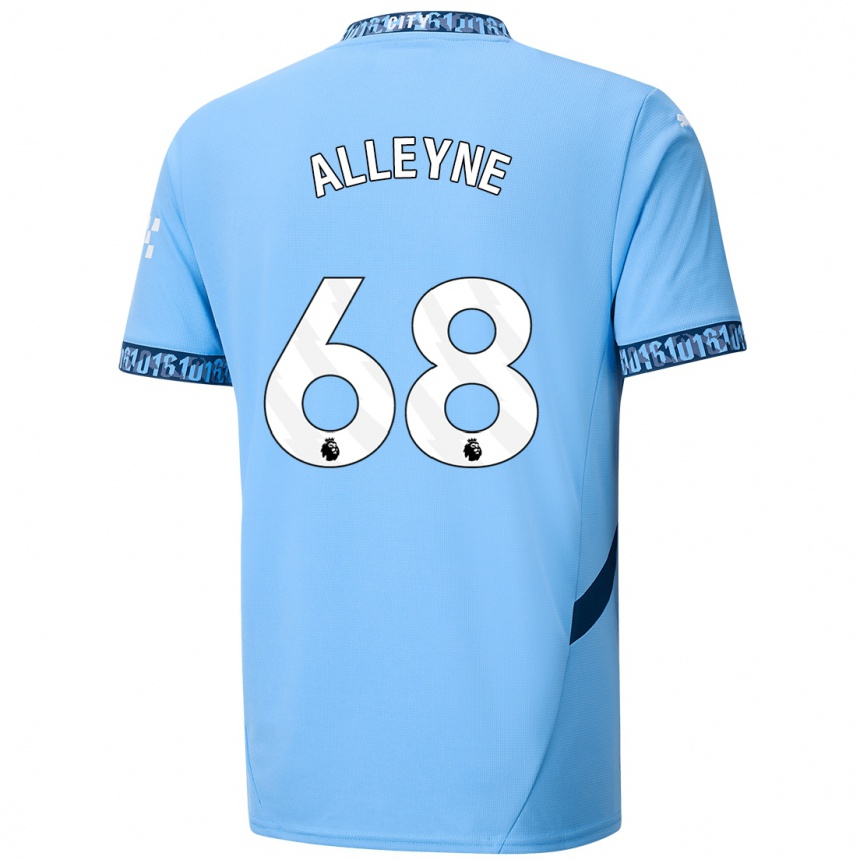 Kids Football Max Alleyne #68 Navy Blue Home Jersey 2024/25 T-Shirt Australia