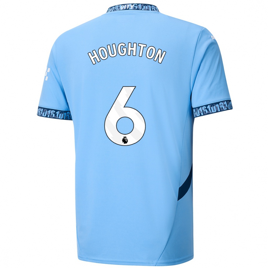 Kids Football Steph Houghton #6 Navy Blue Home Jersey 2024/25 T-Shirt Australia