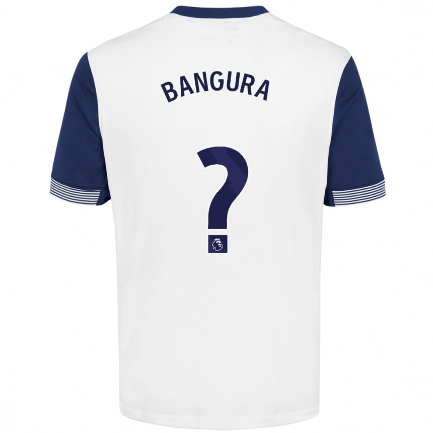 Kids Football Samal Bangura #0 White Blue Home Jersey 2024/25 T-Shirt Australia