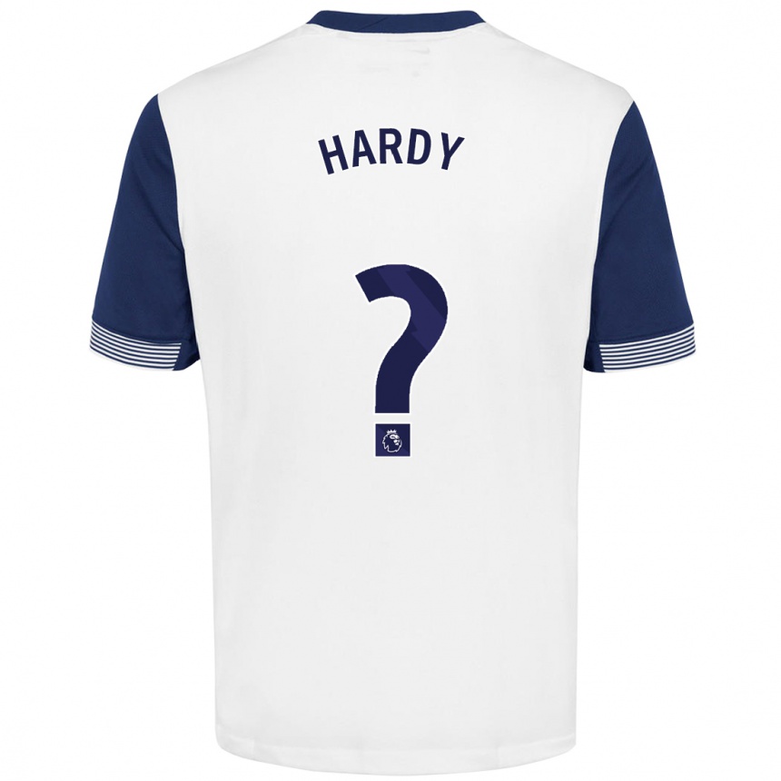 Kids Football Malachi Hardy #0 White Blue Home Jersey 2024/25 T-Shirt Australia