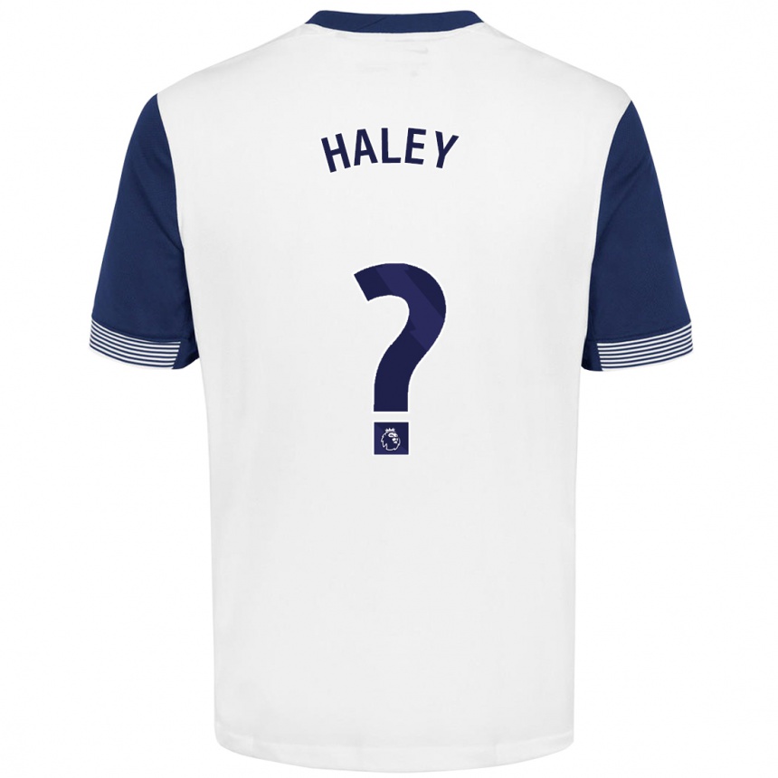 Kids Football Micah Haley #0 White Blue Home Jersey 2024/25 T-Shirt Australia