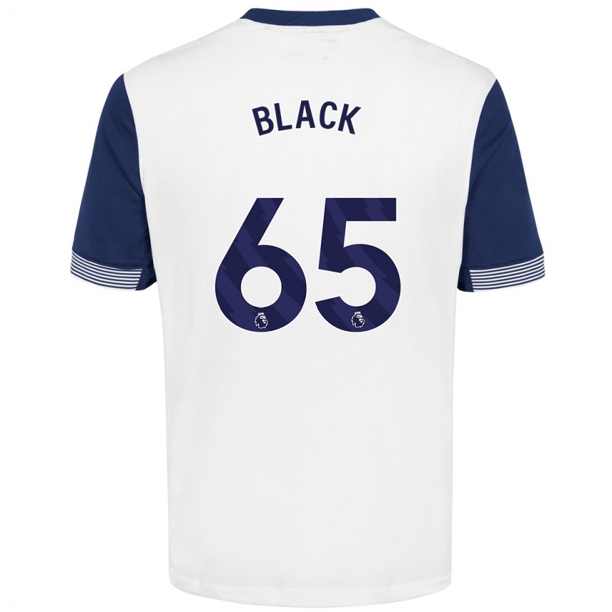 Kids Football Leo Black #65 White Blue Home Jersey 2024/25 T-Shirt Australia