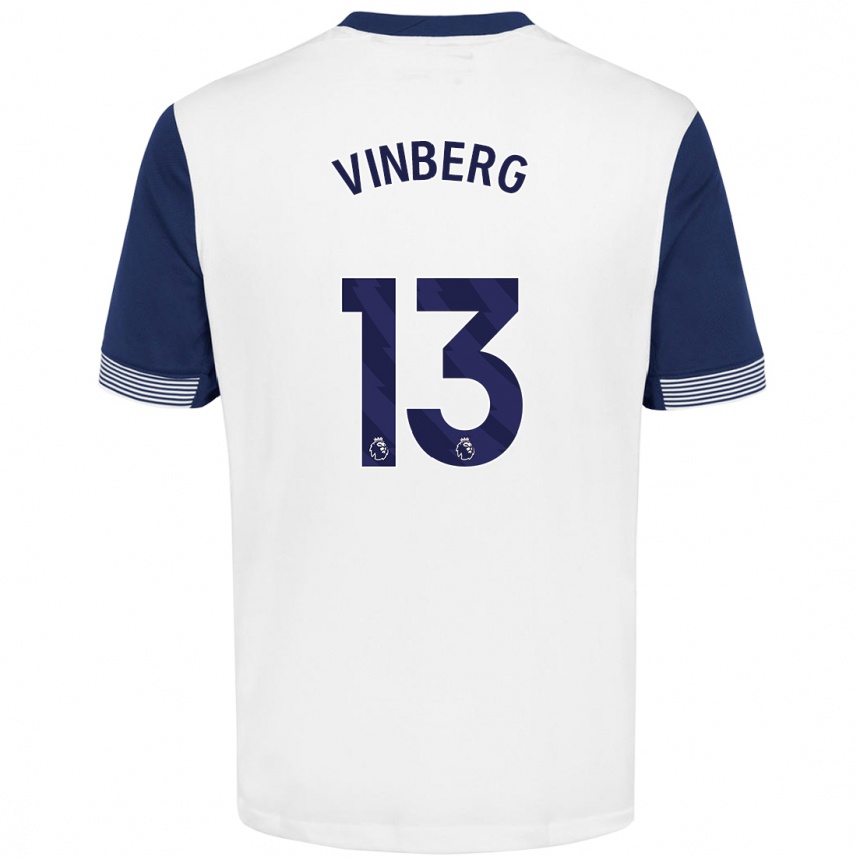 Kids Football Matilda Vinberg #13 White Blue Home Jersey 2024/25 T-Shirt Australia