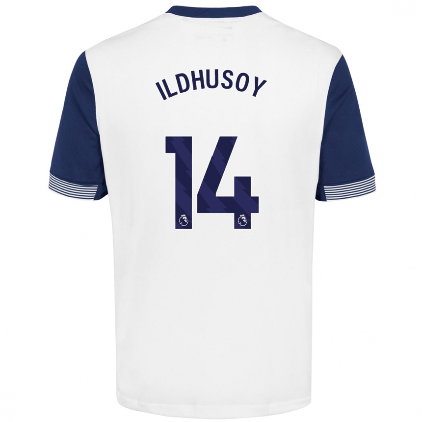 Kids Football Celin Bizet Ildhusøy #14 White Blue Home Jersey 2024/25 T-Shirt Australia