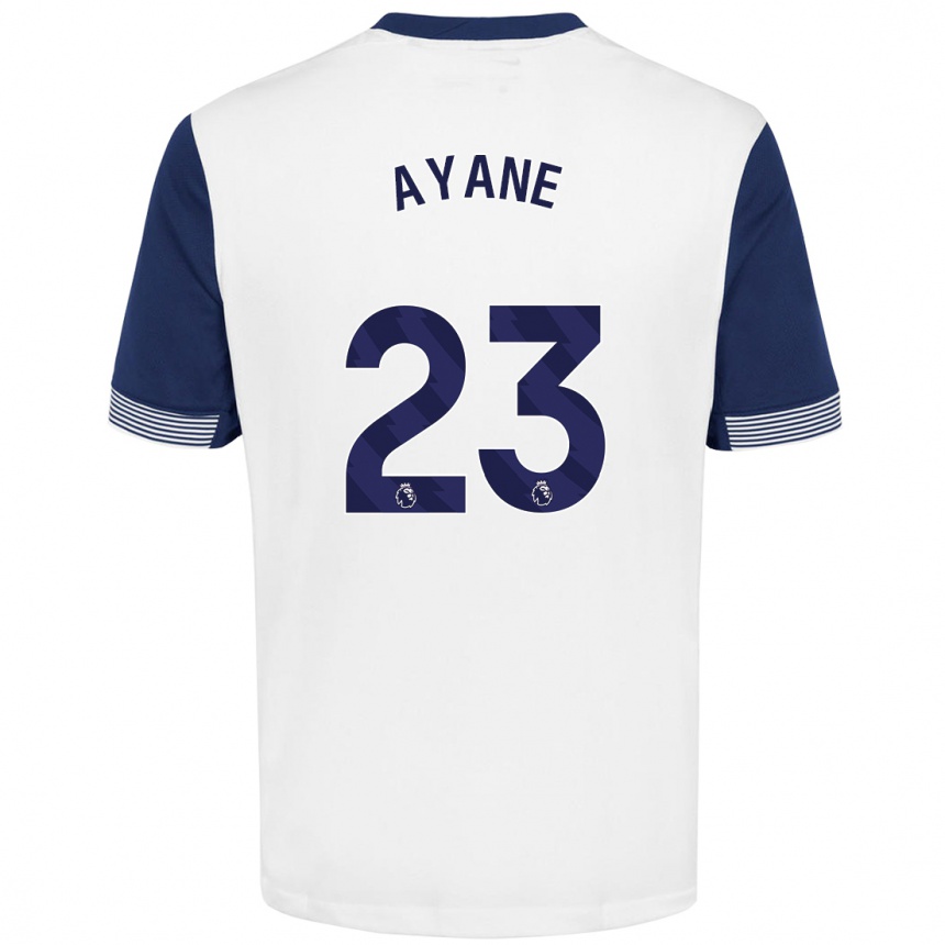 Kids Football Rosella Ayane #23 White Blue Home Jersey 2024/25 T-Shirt Australia