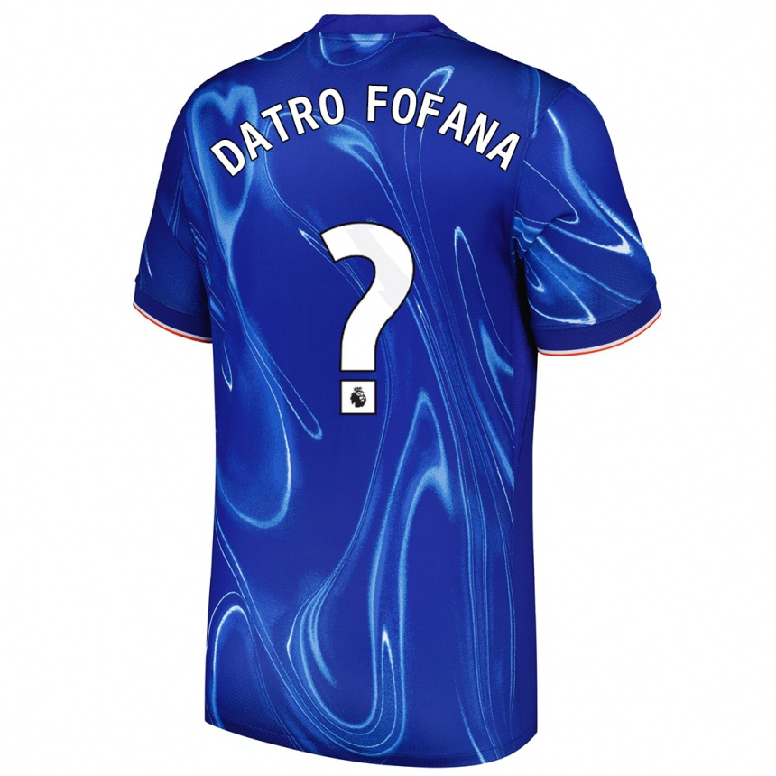 Kids Football David Datro Fofana #0 Blue White Home Jersey 2024/25 T-Shirt Australia