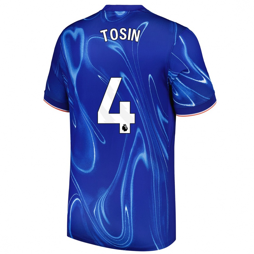 Kids Football Tosin Adarabioyo #4 Blue White Home Jersey 2024/25 T-Shirt Australia