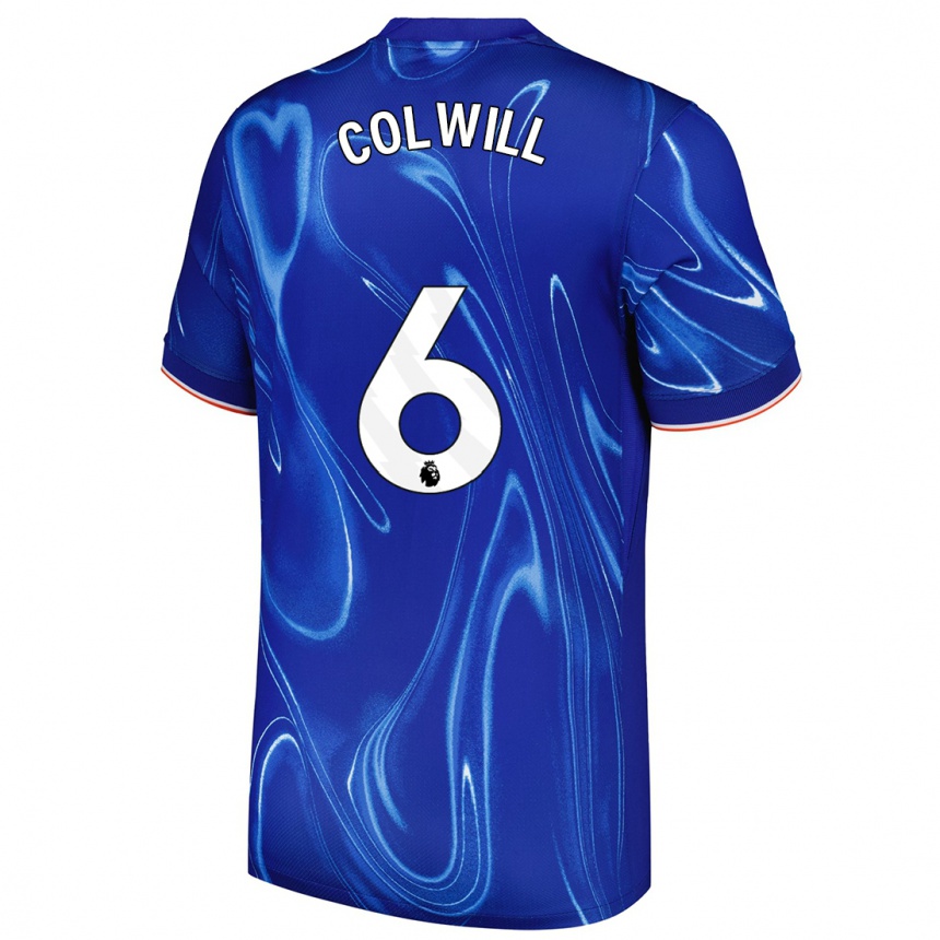 Kids Football Levi Colwill #6 Blue White Home Jersey 2024/25 T-Shirt Australia