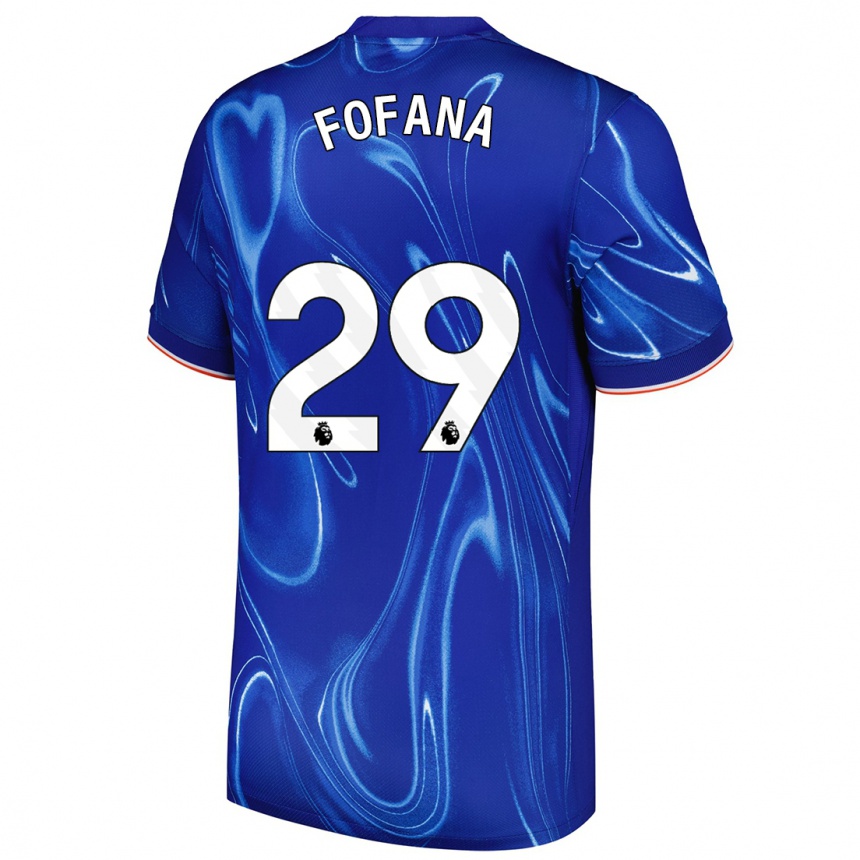 Kids Football Wesley Fofana #29 Blue White Home Jersey 2024/25 T-Shirt Australia