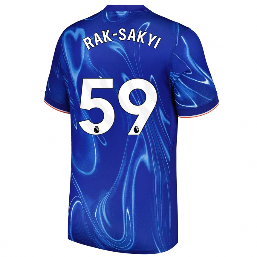 Kids Football Sam Rak-Sakyi #59 Blue White Home Jersey 2024/25 T-Shirt Australia