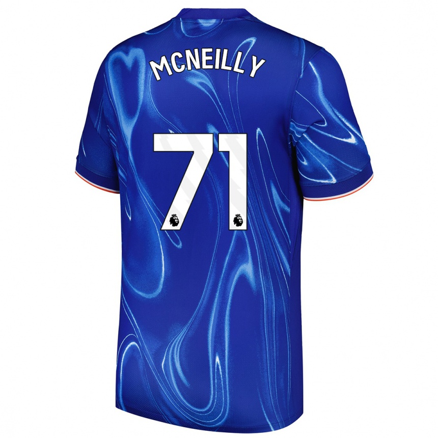 Kids Football Donnell Mcneilly #71 Blue White Home Jersey 2024/25 T-Shirt Australia