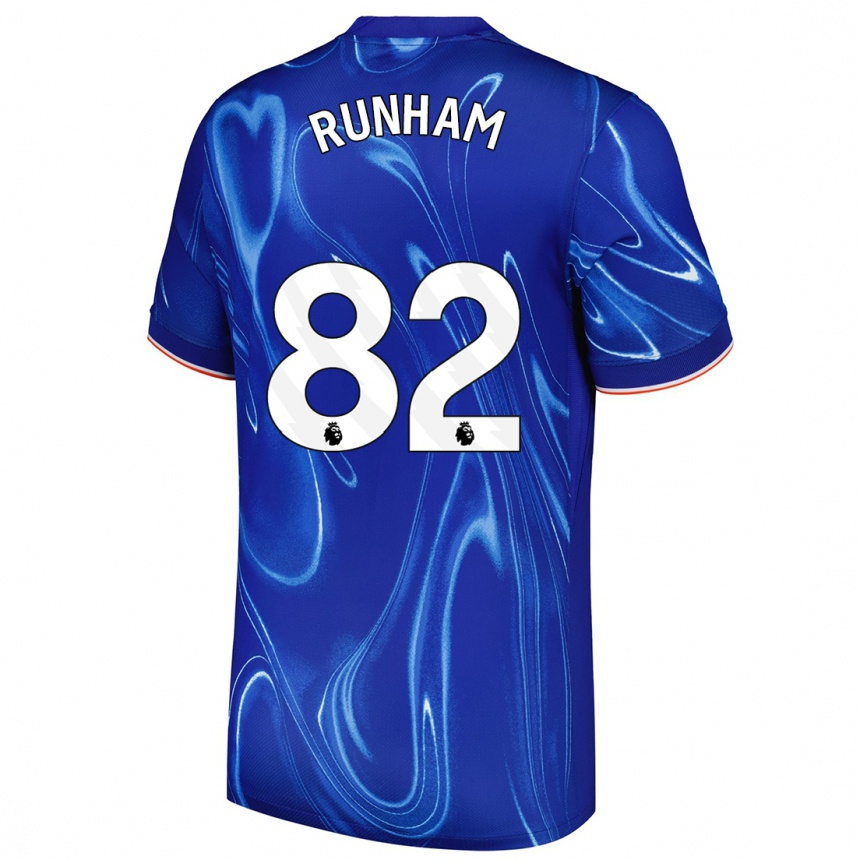 Kids Football Frankie Runham #82 Blue White Home Jersey 2024/25 T-Shirt Australia