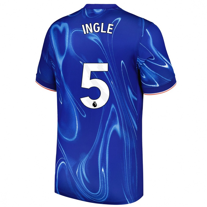 Kids Football Sophie Ingle #5 Blue White Home Jersey 2024/25 T-Shirt Australia