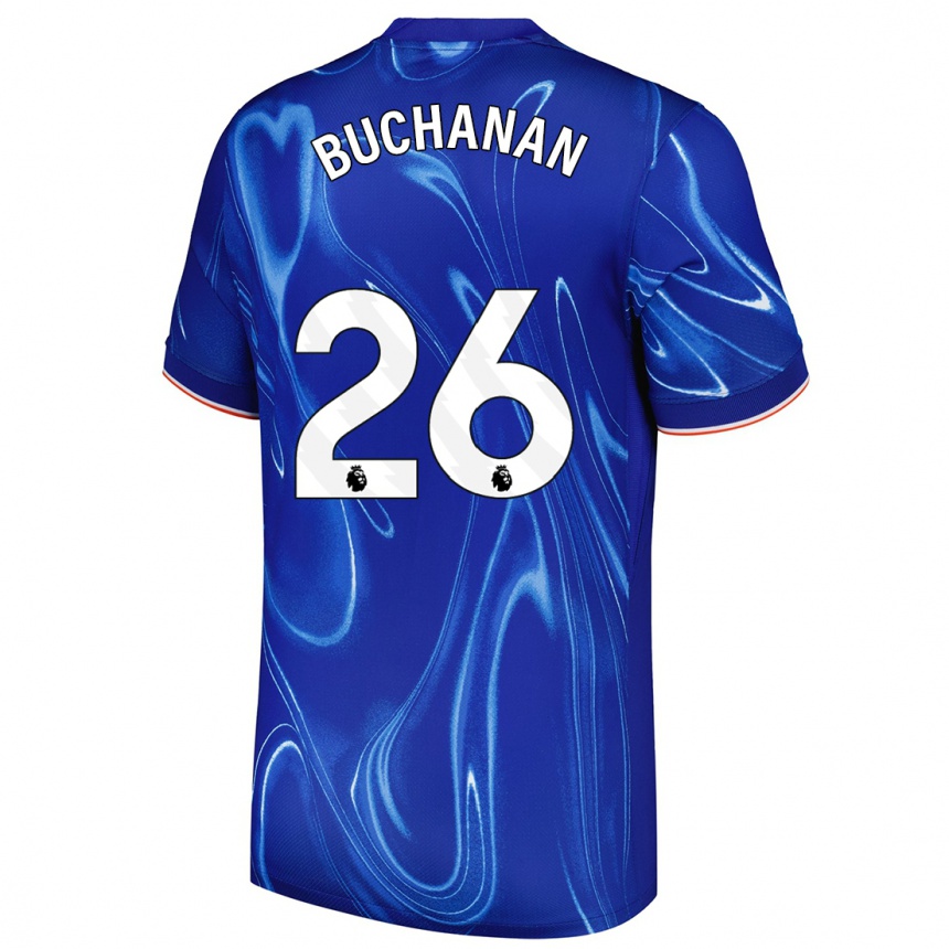 Kids Football Kadeisha Buchanan #26 Blue White Home Jersey 2024/25 T-Shirt Australia