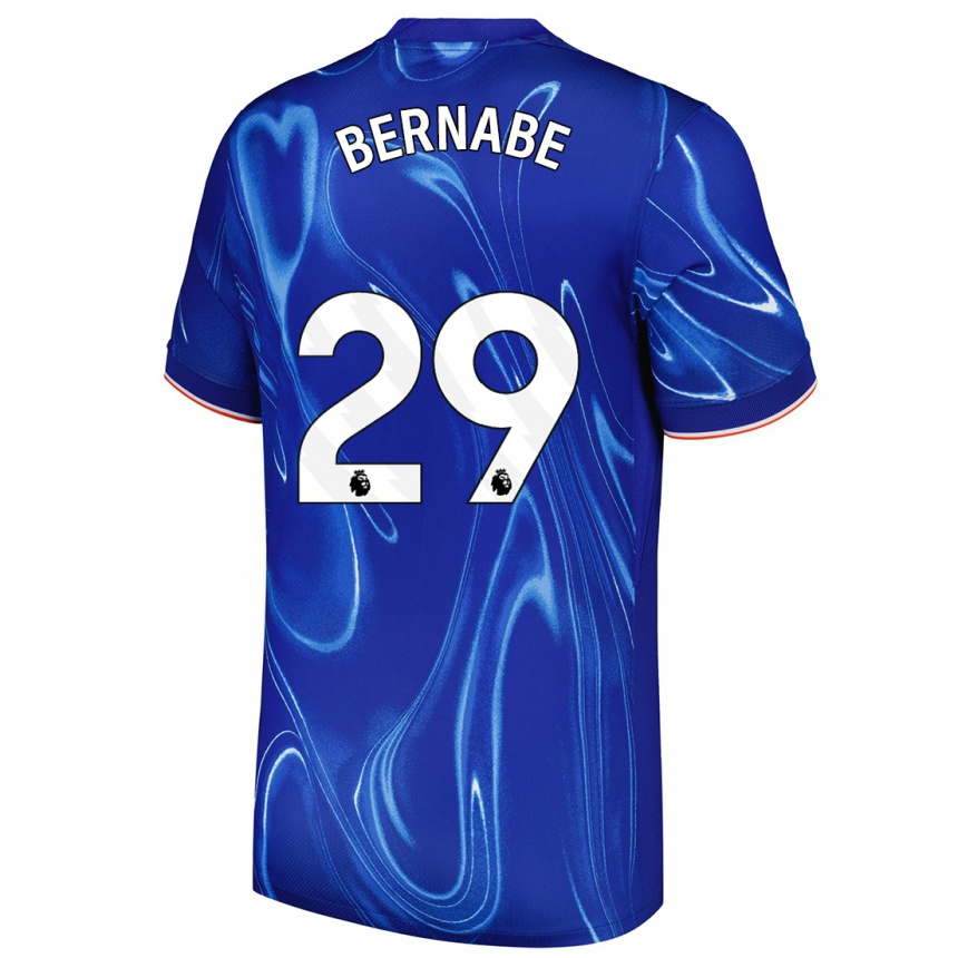 Kids Football Alejandra Bernabé #29 Blue White Home Jersey 2024/25 T-Shirt Australia