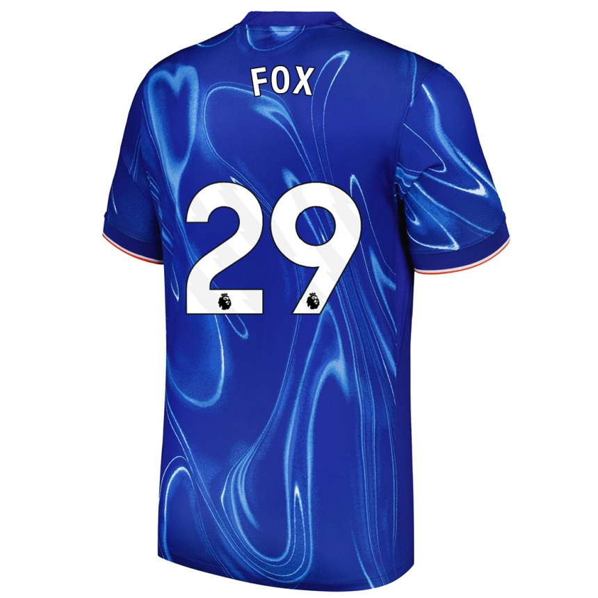 Kids Football Jorja Fox #29 Blue White Home Jersey 2024/25 T-Shirt Australia