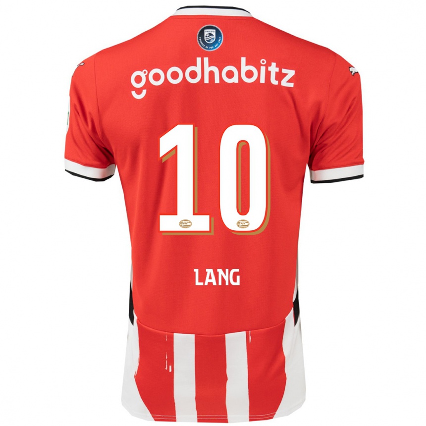 Kids Football Noa Lang #10 Red White Home Jersey 2024/25 T-Shirt Australia