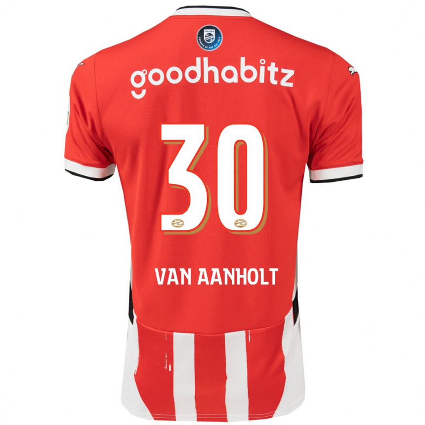 Kids Football Patrick Van Aanholt #30 Red White Home Jersey 2024/25 T-Shirt Australia