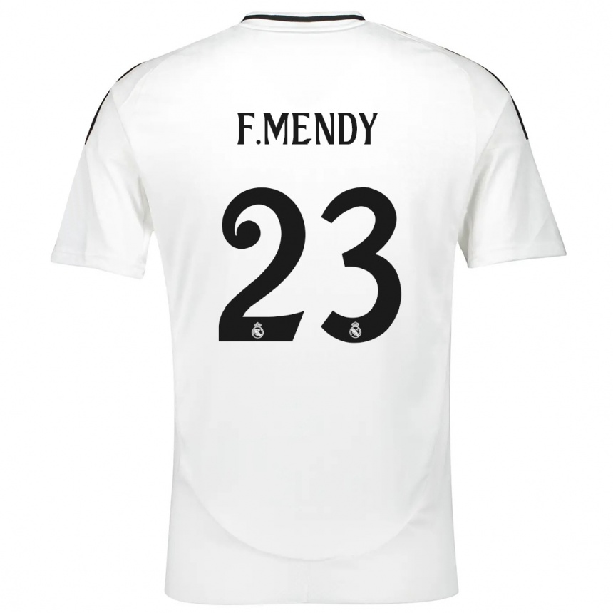 Kids Football Ferland Mendy #23 White Home Jersey 2024/25 T-Shirt Australia